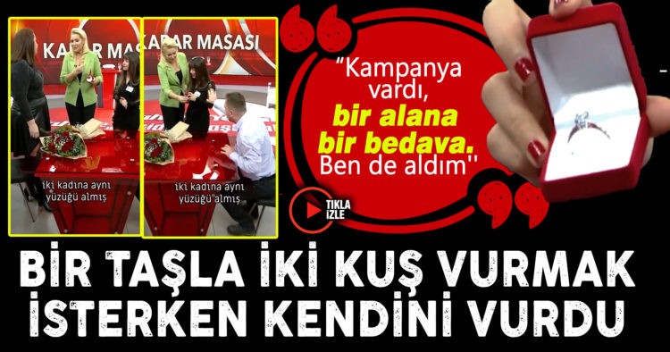 BİR TAŞLA İKİ KUŞ VURMAK İSTERKEN KENDİNİ VURDU