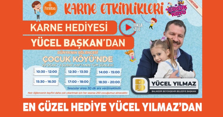 EN GÜZEL HEDİYE YÜCEL BAŞKANDAN