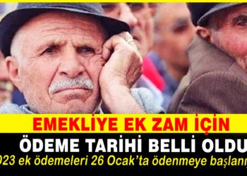 EMEKLİYE EK ZAM TARİHİ BELLİ OLDU!