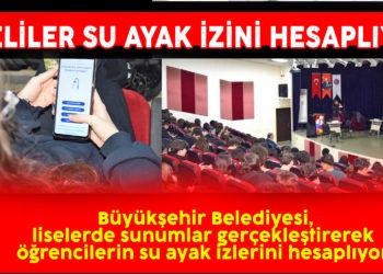 LİSELİLER SU AYAK İZİNİ HESAPLIYOR