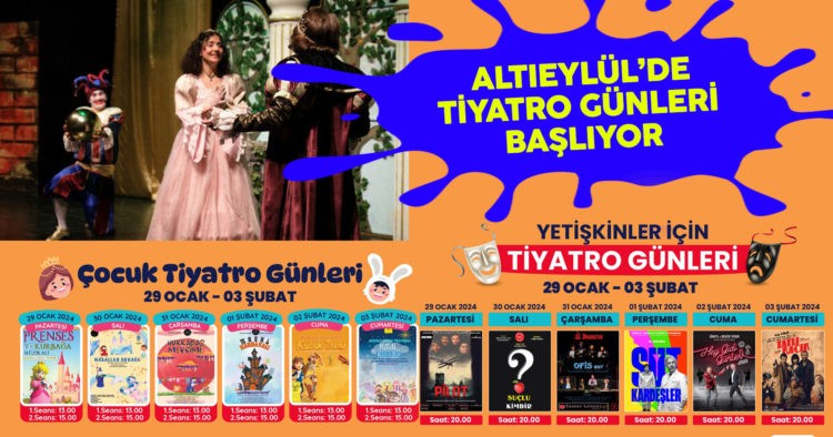 ALTIEYLÜL’DE TİYATRO GÜNLERİ BAŞLIYOR