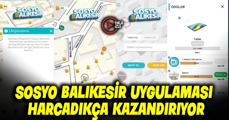 SOSYO BALIKESİR UYGULAMASI KAZANDIRIYOR