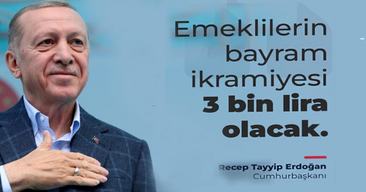 EMEKLİ BAYRAM İKRAMİYESİ 3 BİN