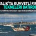 AYVALIK’TA KUVVETLİ FIRTINA TEKNELERİ BATIRDI
