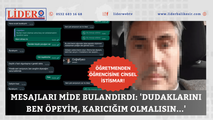 Mesajları mide bulandırdı: ‘Dudaklarını ben öpeyim, karıcığım olmalısın…’
