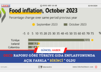 OECD Raporu: Türkiye Gıda Enflasyonunda Açık Farkla ”  BİRİNCİ  ” Oldu…