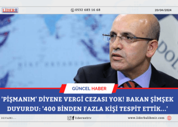 ‘Pişmanım’ diyene vergi cezası yok! Bakan Şimşek duyurdu: ‘400 binden fazla kişi tespit ettik…’