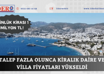 Günlük kirası 1 milyon TL!