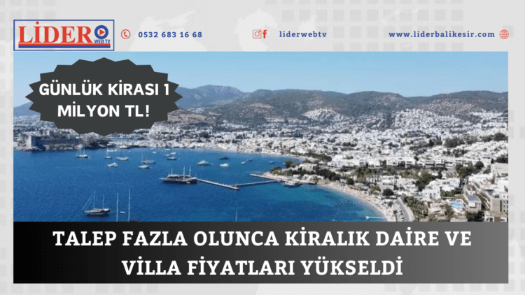 Günlük kirası 1 milyon TL!