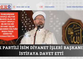 AK Partili isim Diyanet İşleri Başkanını istifaya davet etti