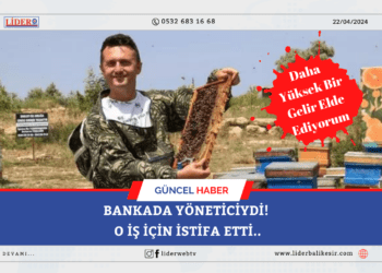 Bankada yöneticiydi! O iş için istifa etti
