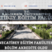 BAÜN Necatibey Eğitim Fakültesinde 4 Bölüm Akredite Oldu