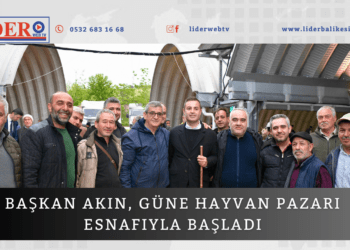 Başkan Akın, güne Hayvan Pazarı esnafıyla başladı
