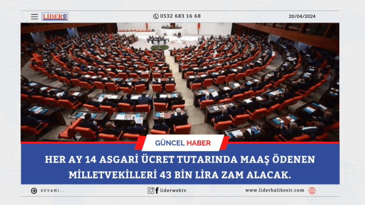 Milletvekillerinin alacağı zam belli oldu!