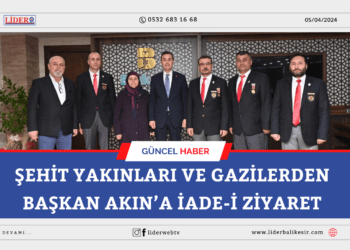 Şehit yakınları ve gazilerden Başkan Akın’a iade-i ziyaret