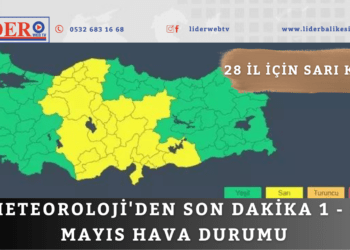 Meteoroloji’den son dakika 1 – 5 Mayıs hava durumu