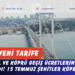 Otoyol ve köprü geçiş ücretlerine zam yapıldı! 15 Temmuz Şehitler Köprüsü…