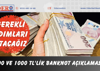 500 ve 1000 TL’lik banknot açıklaması!