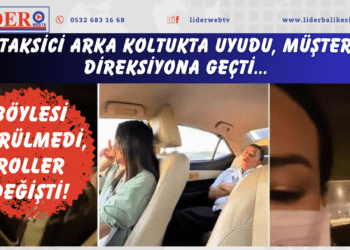 Böylesi görülmedi, roller değişti! Taksici arka koltukta uyudu, müşteri direksiyona geçti