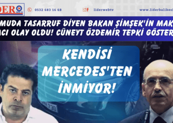 Kamuda tasarruf diyen Bakan Şimşek’in makam aracı olay oldu! Cüneyt Özdemir tepki gösterdi: Kendisi Mercedes’ten inmiyor!