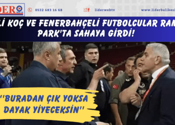 Ali Koç ve Fenerbahçeli futbolcular Rams Park’ta sahaya girdi! 