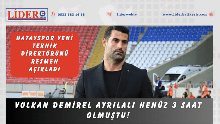 Hatayspor yeni teknik direktörünü resmen açıkladı