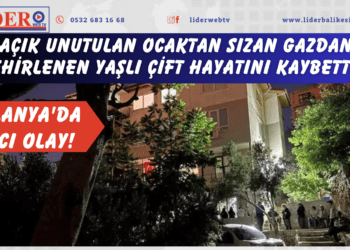 Alanya’da acı olay! Açık unutulan ocaktan sızan gazdan zehirlenen yaşlı çift hayatını kaybetti