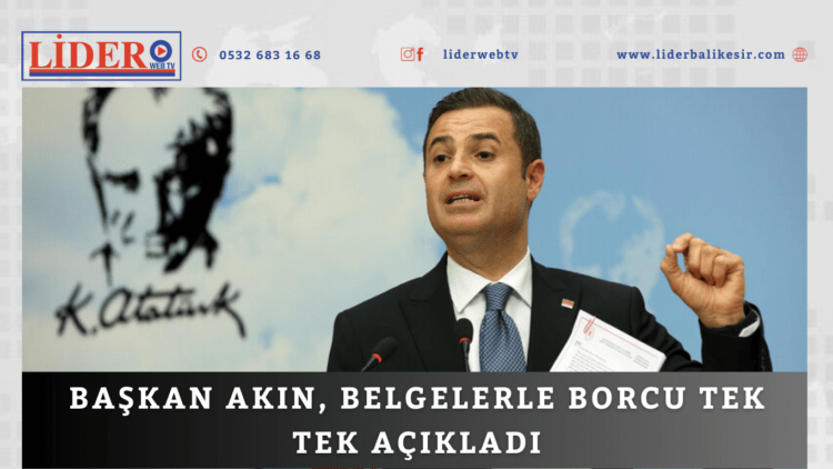 Başkan Akın, belgelerle borcu tek tek açıkladı