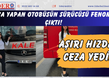 Kaza yapan otobüsün sürücüsü fenomen çıktı! Aşırı hızdan ceza yedi…