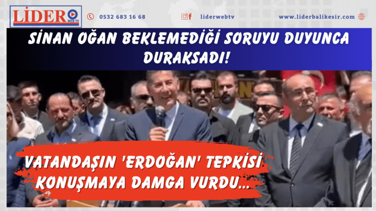 Vatandaşın ‘Erdoğan’ tepkisi konuşmaya damga vurdu…