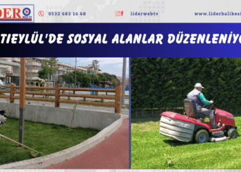Altıeylül’de sosyal alanlar düzenleniyor…