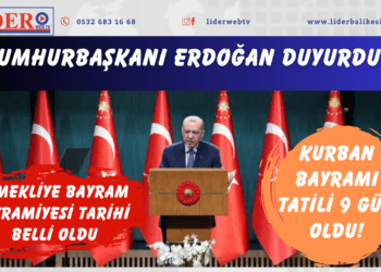 Cumhurbaşkanı Erdoğan duyurdu! Kurban Bayramı tatili 9 gün oldu!