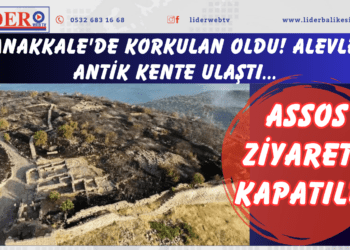 Çanakkale’de korkulan oldu! Alevler antik kente ulaştı: Assos ziyarete kapatıldı