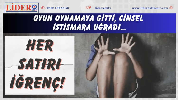 Her satırı iğrenç! Oyun oynamaya gitti, cinsel istismara uğradı