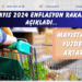 TÜİK, Mayıs 2024 enflasyon rakamlarını açıkladı