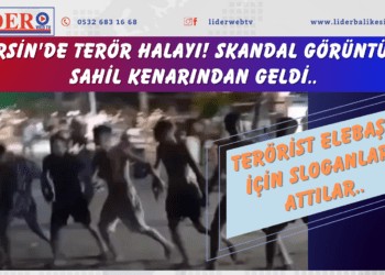 Mersin’de terör halayı! Skandal görüntüler sahil kenarından geldi: Terörist elebaşı için sloganlar attılar