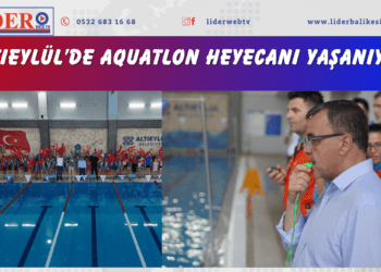ALTIEYLÜL’DE AQUATLON HEYECANI YAŞANIYOR.