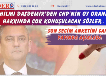 Son seçim anketini canlı yayında açıkladı: Hilmi Daşdemir’den CHP’nin oy oranı hakkında çok konuşulacak sözler..
