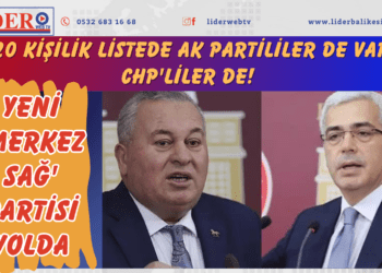 20 kişilik listede AK Partililer de var CHP’liler de! Yeni ‘merkez sağ’ partisi yolda