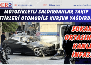 Sokak ortasında kanlı infaz! Motosikletli saldırganlar takip ettikleri otomobile kurşun yağdırdı..