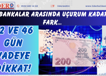 Bankalar arasında uçurum kadar fark… 32 ve 46 gün vadeye dikkat!