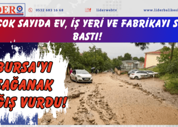 Bursa’yı sağanak yağış vurdu! Çok sayıda ev, iş yeri ve fabrikayı su bastı!