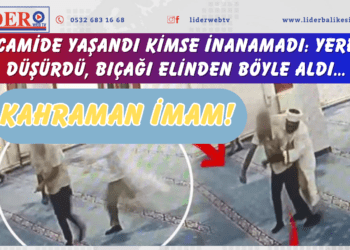 Kahraman imam! Camide yaşandı kimse inanamadı: Yere düşürdü, bıçağı elinden böyle aldı…