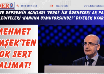 EYT ve depremin açıkları ‘vergi’ ile ödenecek! AK Partili belediyeleri ‘Kanuna uymuyorsunuz?’ diyerek uyardı: Mehmet Şimşek’ten çok sert talimat!