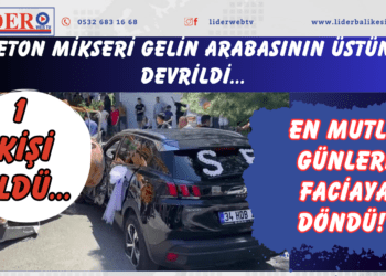 En mutlu günleri faciaya döndü! Beton mikseri gelin arabasının üstüne devrildi: 1 kişi öldü…