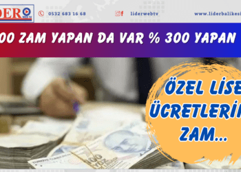 %100 zam yapan da var % 300 yapan da! Özel lise ücretlerine zam…