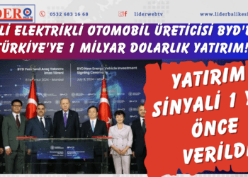 Çinli elektrikli otomobil üreticisi BYD’den Türkiye’ye 1 milyar dolarlık yatırım!