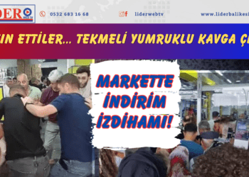 Markette indirim izdihamı! Akın ettiler… Tekmeli yumruklu kavga çıktı
