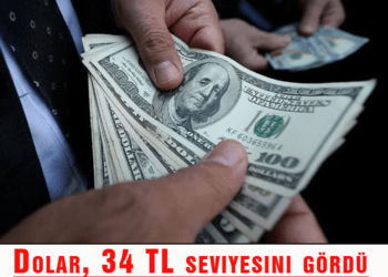 Dolar, 34 TL seviyesini gördü