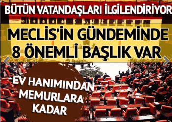 Meclisin gündeminde 8 önemli başlık var: Ev hanımlarından memurlara kadar yenilikler bekleniyor